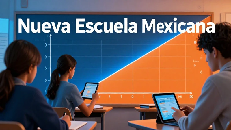 Estudiante usa tableta en aula moderna mexicana