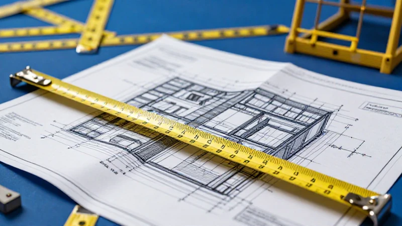 Fórmula de perímetro: Aprende a calcular de manera sencilla y precisa 3 Plano arquitectónico moderno con elementos dinámicos
