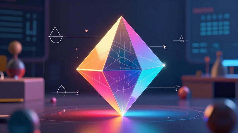 Prisma geométrico didáctico para calcular el volumen