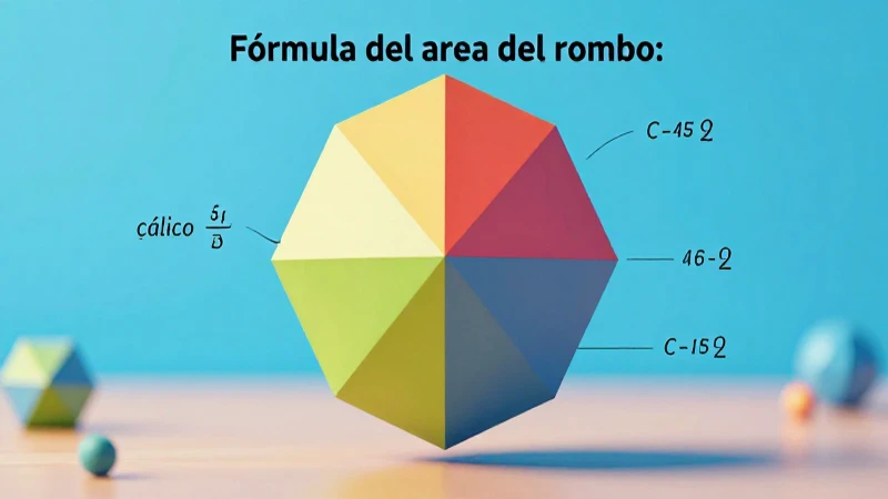 El área del rombo se calcula así