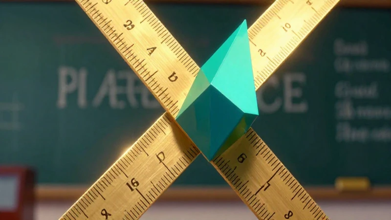 Geometría educativa vibrante y dorada