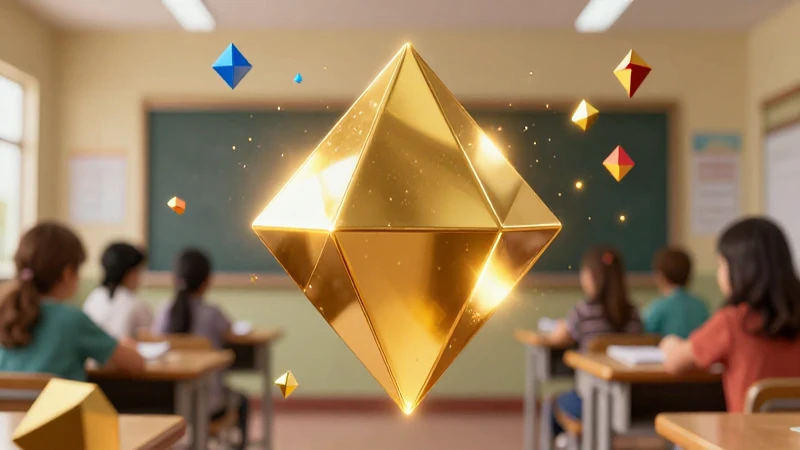 Rombo dorado geométrico en estilo moderno