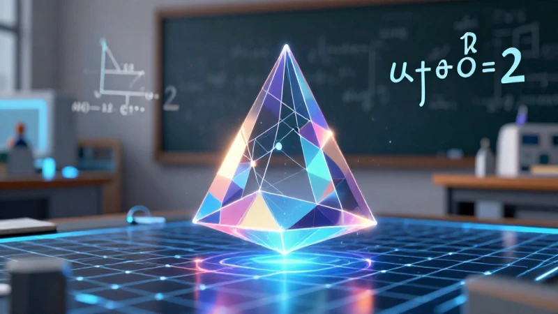 Fórmula precisa para calcular el volumen de un prisma al instante 4 Prisma geométrico sobre cuadrícula matemática futurista
