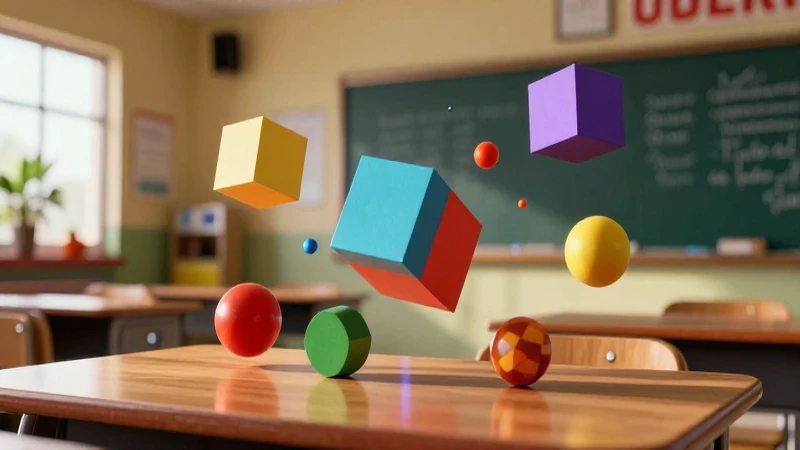 Formulario de volúmenes: Guía completa y ejemplos útiles 5 Geometría 3D moderna en escritorio educativo