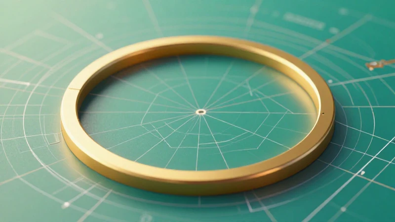 Imagen detallada de círculo dorado moderno