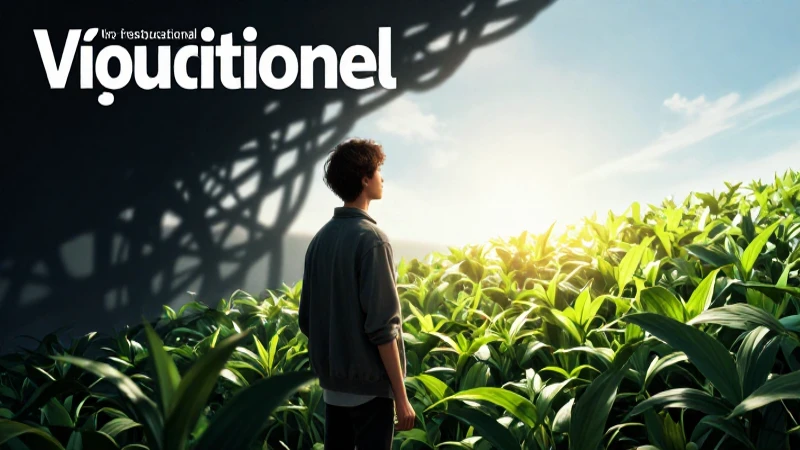 Joven mirando un nuevo amanecer vibrante