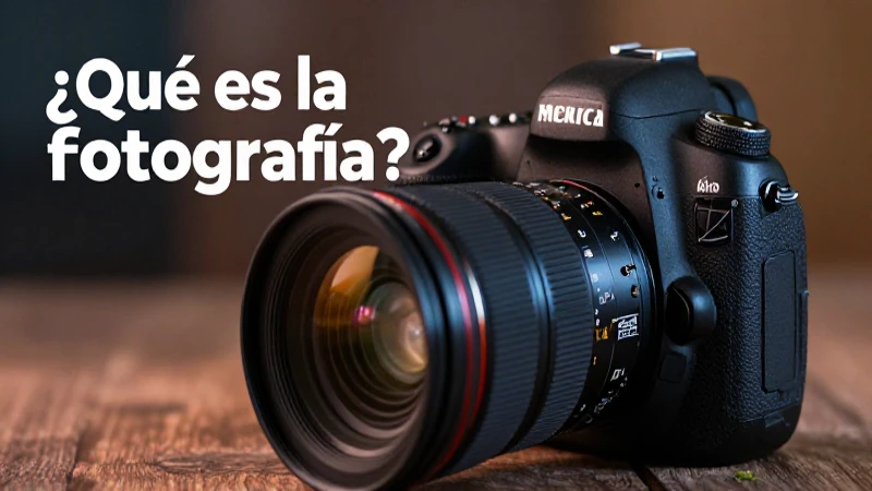 La fotografía es capturar imágenes con una cámara