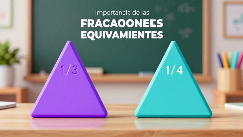 Las equivalencias 1/3 y 1/4 son vitales