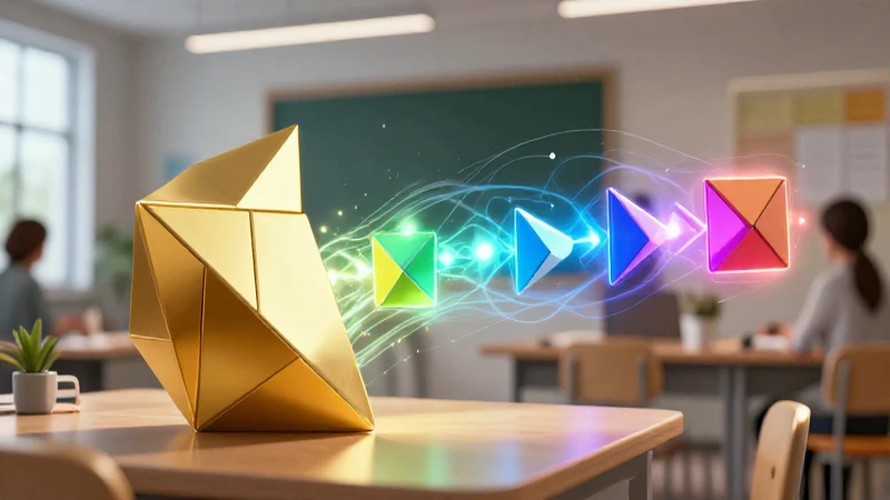 Diseño vibrante de revista educativa sobre fracciones