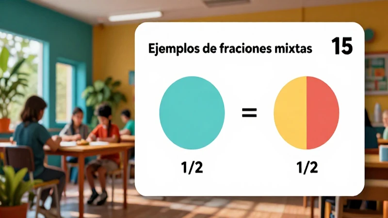 Fracción mixta: un entero y medio