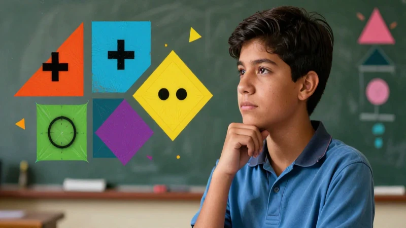 Estudiante mexicano estudia fracciones con ilustraciones vibrantes