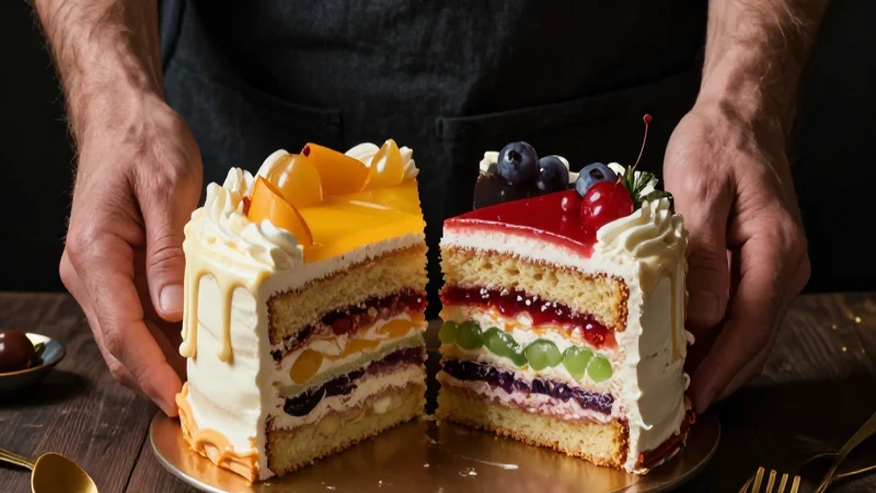 Fracciones menores que 1/2: reparto y pastel imprimible 3 Pastel vibrante con luz cinematográfica