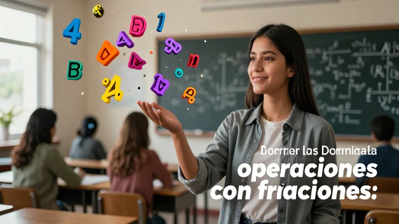 Domina la operación de fracciones fácilmente