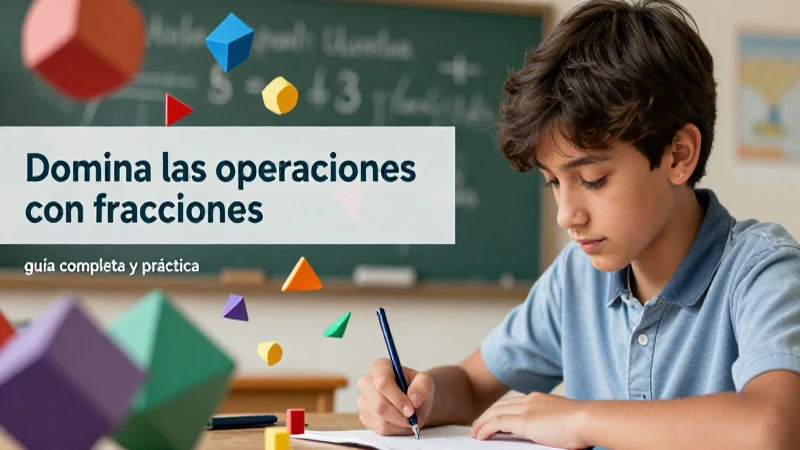 Guía práctica para dominar operaciones con fracciones
