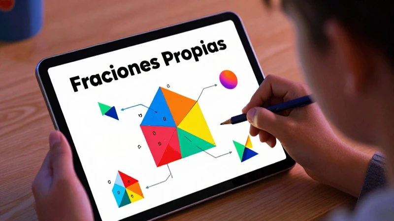 Ejemplos visuales de fracciones propias para comprender