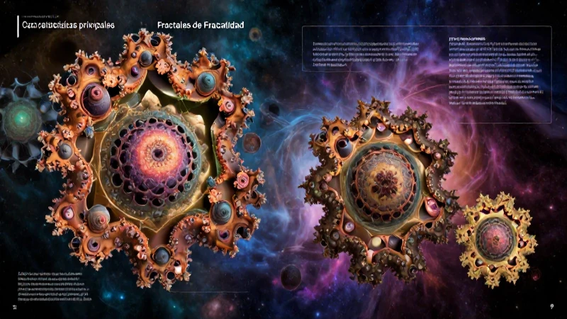 Fractalidad: Definición, características y clases explicadas 4 Geometría fractal compleja visualmente detallada