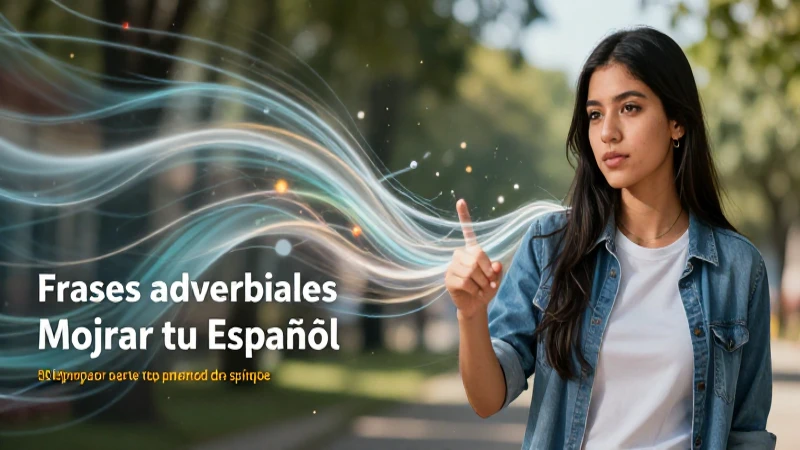Frases adverbiales: 50 ejemplos para mejorar tu español 5 Ejemplos de frases adverbiales para mejorar español