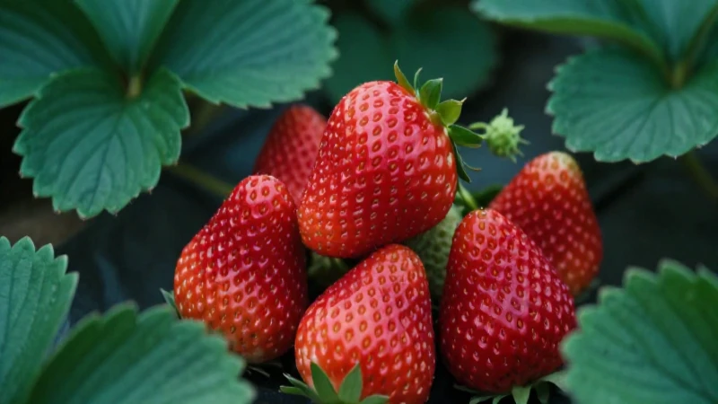 Fresa: Definición, propiedades y usos del fruto rojo 5 Fresas vibrantes con fondo verde de alta calidad