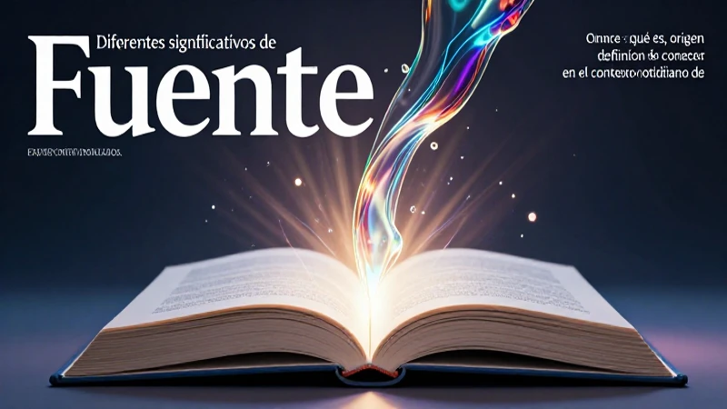 Definición y orígenes de la palabra fuente