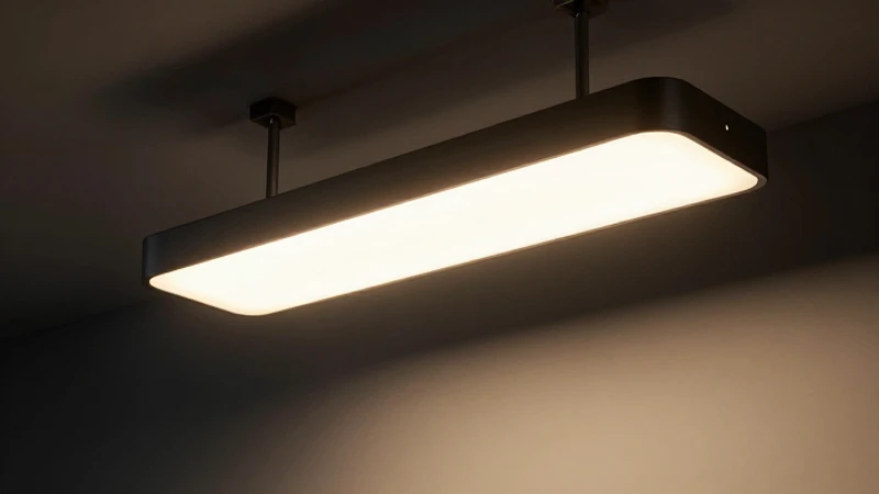 Mejores fuentes artificiales de luz para iluminar tus espacios 5 Lámpara LED moderna con iluminación dramática y vibrante