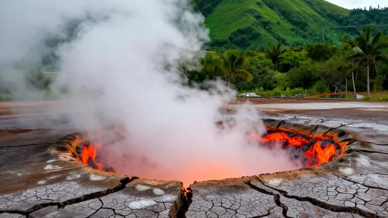 Fuentes de energía: Explorando las energías sostenibles 8 Volcanes dramáticos con vapor y magma debajo