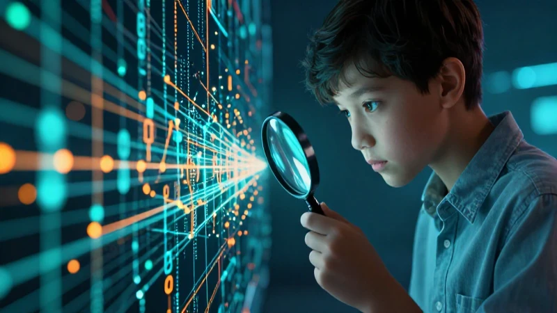 Fuentes de información: Cómo elegir la mejor fuente de datos 6 Estudiante analiza datos digitales con impacto visual