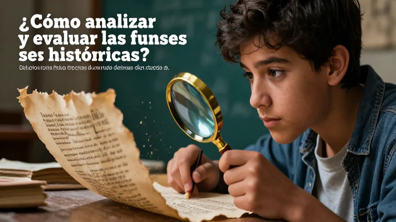 Joven analiza el pasado con lentes y libros