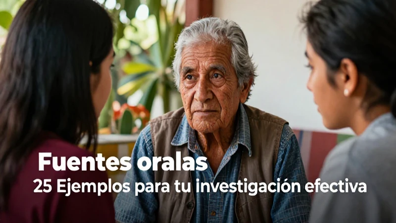 Fuentes orales: 25 Ejemplos para tu investigación efectiva 11 Ética en fuentes orales para investigación