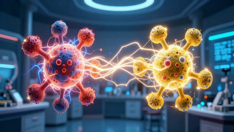Ilustración hiperrealista de la Ley de Coulomb