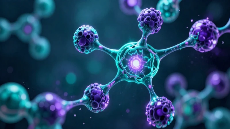 Qué son las fuerzas intermoleculares y sus características 6 Ilustración científica vibrante con estructura molecular