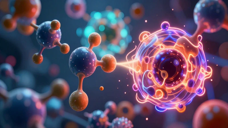 Qué son las fuerzas intermoleculares y sus características 3 Ilustración científica de moléculas con energía vibrante