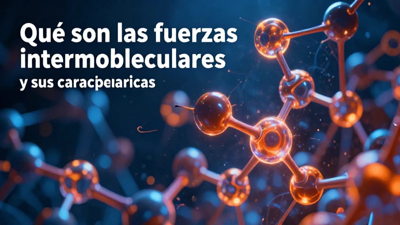 Qué son las fuerzas intermoleculares y sus características 7 Estudio de fuerzas intermoleculares con estética científica futurista
