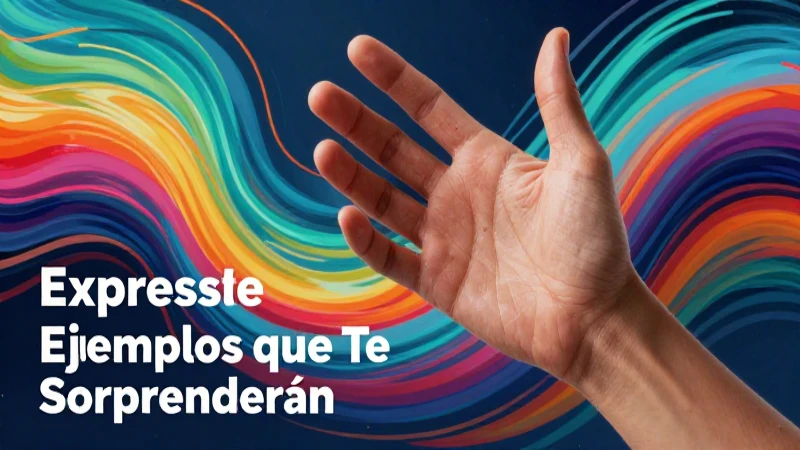Ejemplos de gestos expresivos en una guía visual