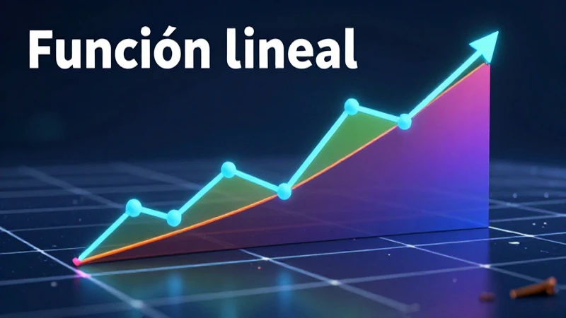 Gráfico moderno de función lineal