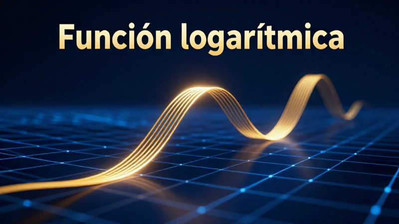 Ilustración abstracta de la curva logarítmica