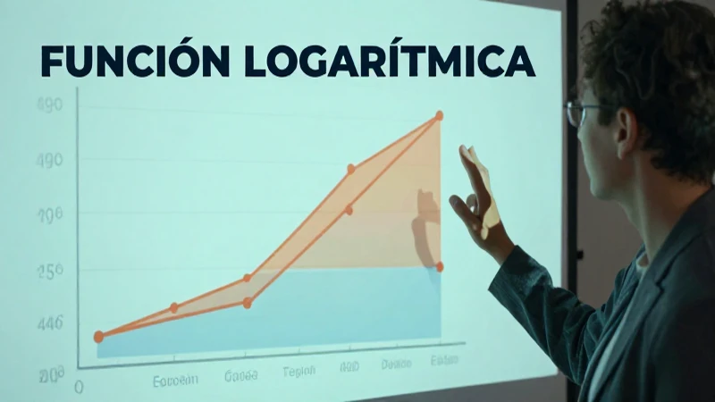 Diseño gráfico de funciones logarítmicas académicas