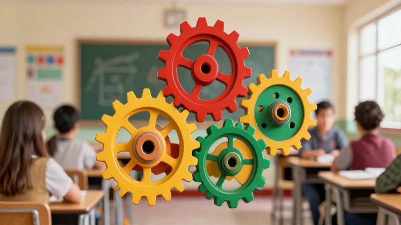 Engranajes dinámicos en aula mexicana profesional