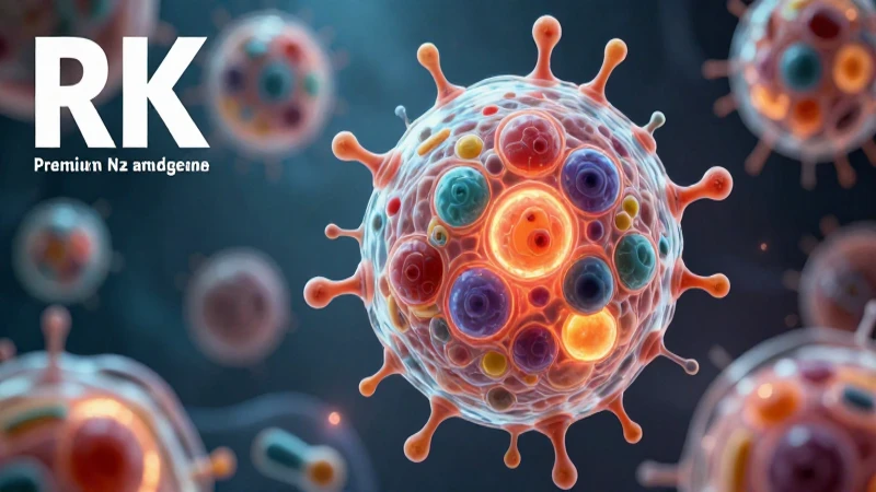 Célula biológica ultra detallada y vibrante
