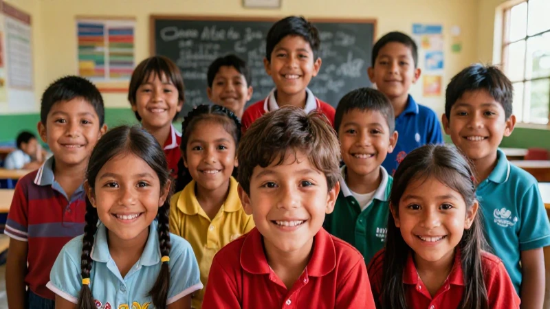 Niños mexicanos felices, simbolizando protección infantil