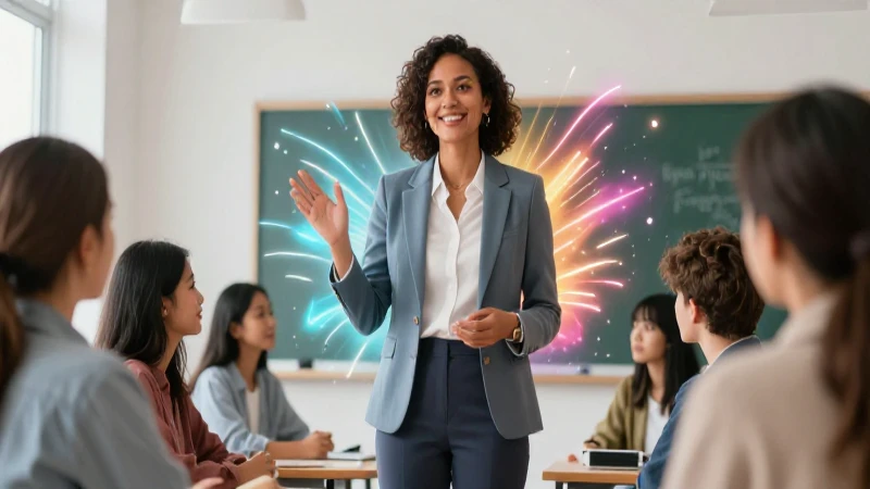 Educador carismático inspira a la clase moderna