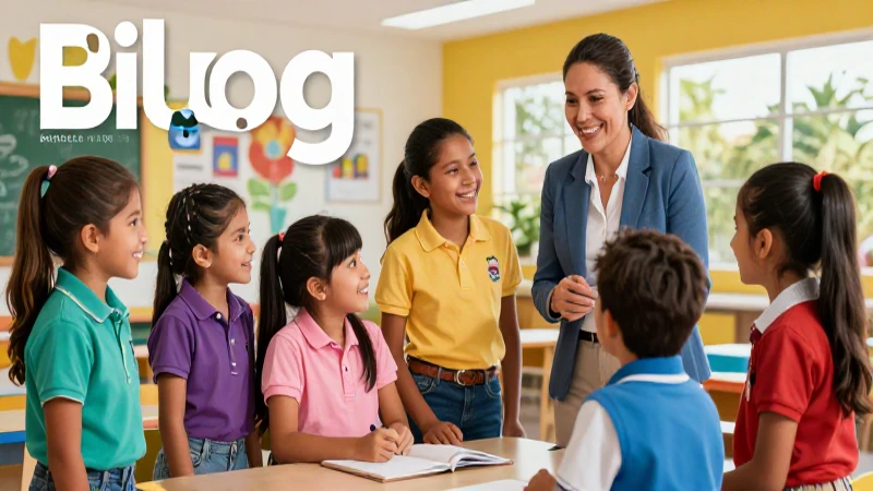 Niños mexicanos aprendiendo en aulas modernas