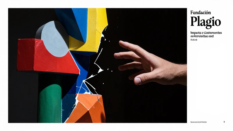 Impacto de Plagio: Arte fragmentado y controvertido