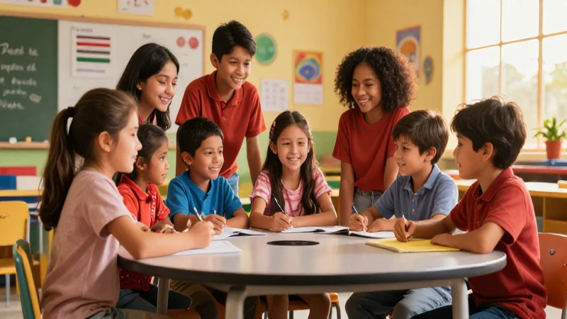 Transforma tu educación con los fundamentos de la nueva escuela mexicana 3 Niños mexicanos colaborando en clase
