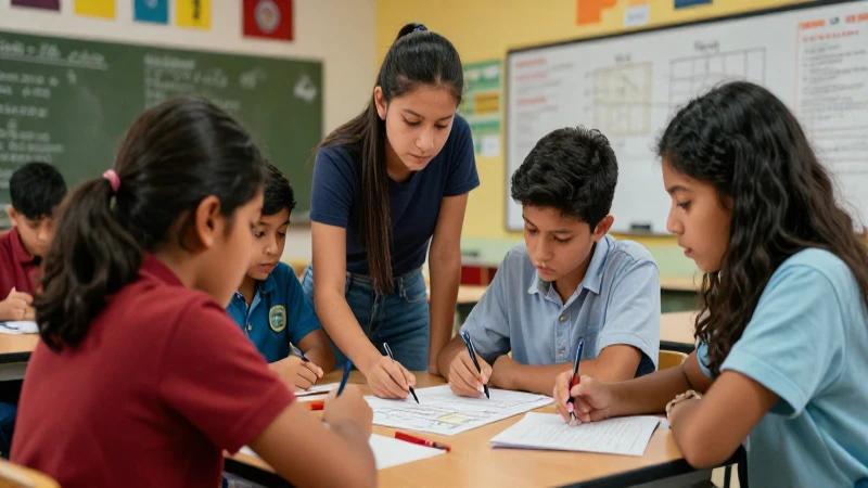 Transforma tu educación con los fundamentos de la nueva escuela mexicana 4 Estudiantes mexicanos colaborando en un proyecto moderno
