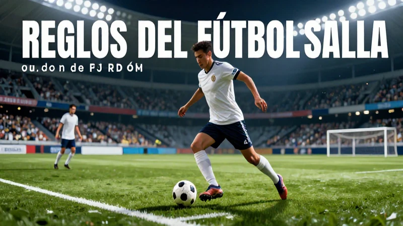 Fútbol de salón: Qué es el fútbol sala y sus reglas 4 Reglas de fútbol sala: acción vibrante y moderna
