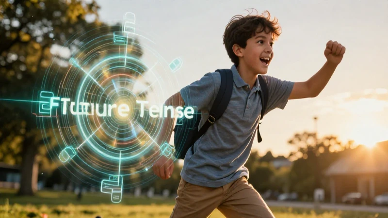 Futuro simple: Estructura y ejemplos en inglés fácilmente 3 Estudiante entusiasta y ruta abstracta de futuro