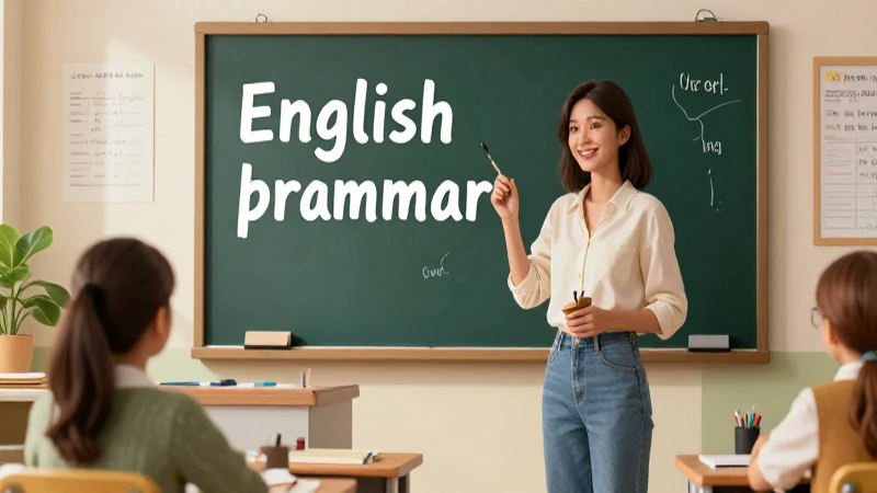Futuro simple: Estructura y ejemplos en inglés fácilmente 8 Educadora vibrante enseña inglés en clase moderna