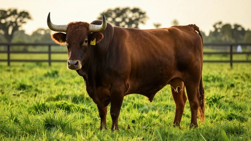 Toro majestuoso en vibrante rancho mexicano