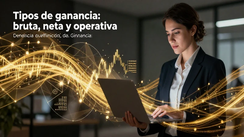 Tipos de ganancia: bruta, neta y operativa