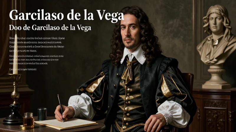 Garcilaso de la Vega: vida, obras y arte